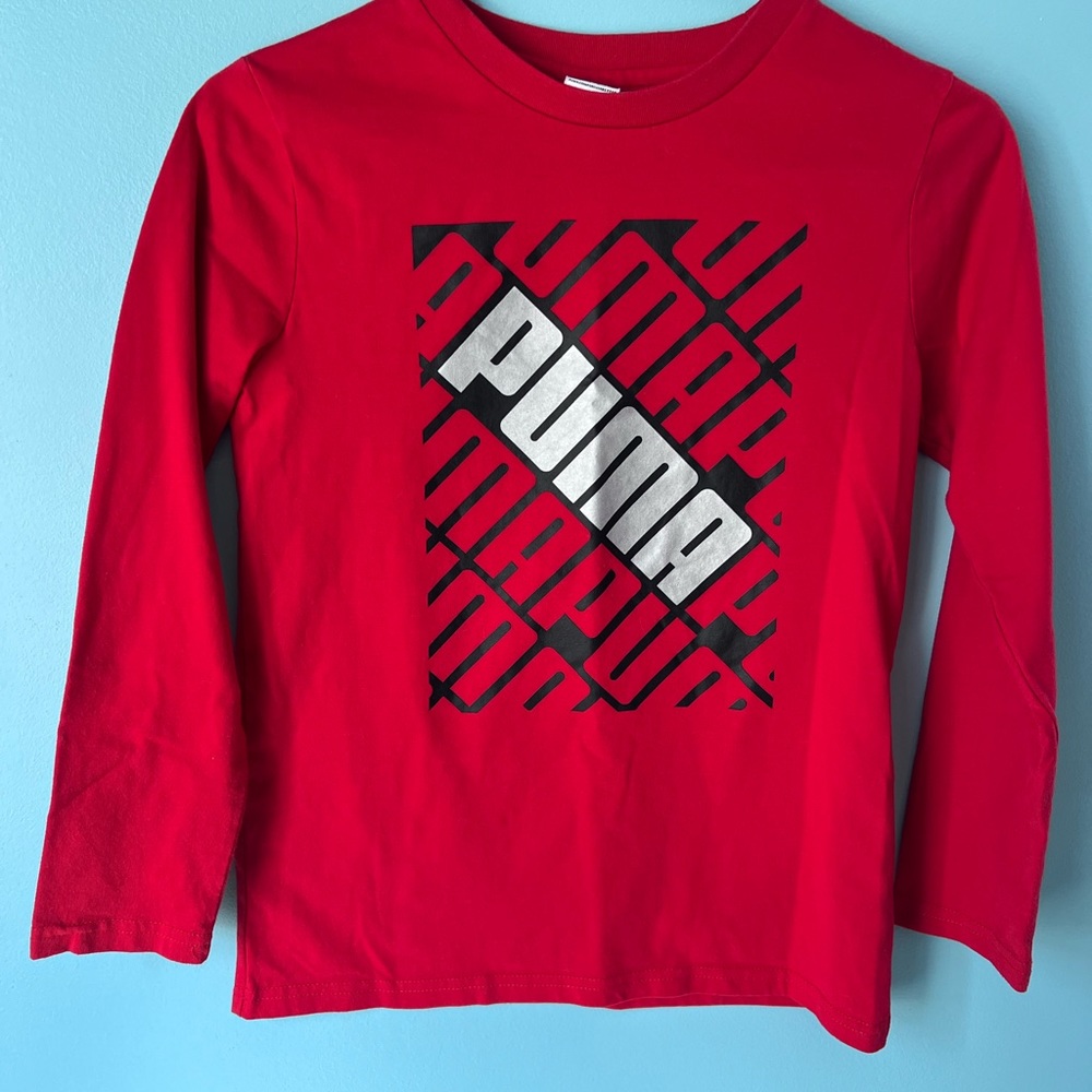 Puma Red Boys M (10/12) Long Sleeve